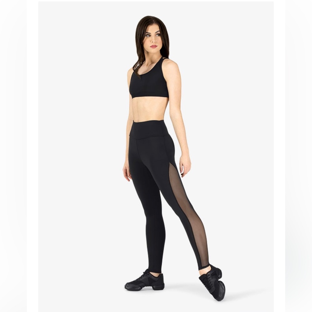 Natalie Active Compression Side Mesh Workout Legg… - image 3